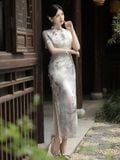  Sườn Xám Lụa Dài 