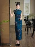  Sườn Xám Lụa Dài 