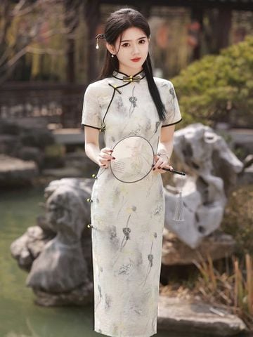  SƯỜN XÁM LỤA DÀI VIỀN ĐEN 
