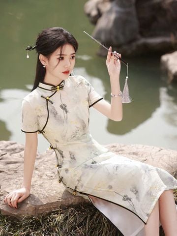  SƯỜN XÁM LỤA DÀI VIỀN ĐEN 