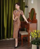  Sườn Xám Lụa Lửng 