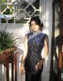  Sườn xám dài Thanh Uyển 