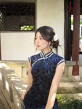  Sườn xám dài Thanh Uyển 