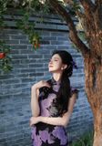  Sườn xám dài Vi Lan 