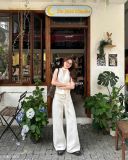 Áo Len Cổ Tim Gài Nút Lệch Kèm Dây XONXEN SHOP Mã 3740 