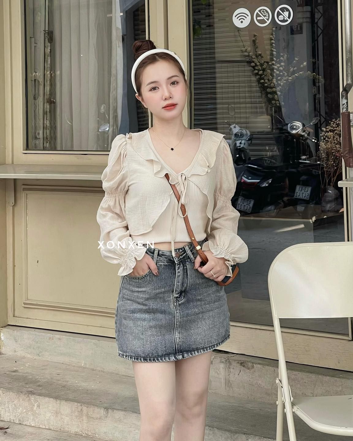Chân váy nữ trơn Tennis Skirts TOPTIFY xếp ly có lót quần VV01