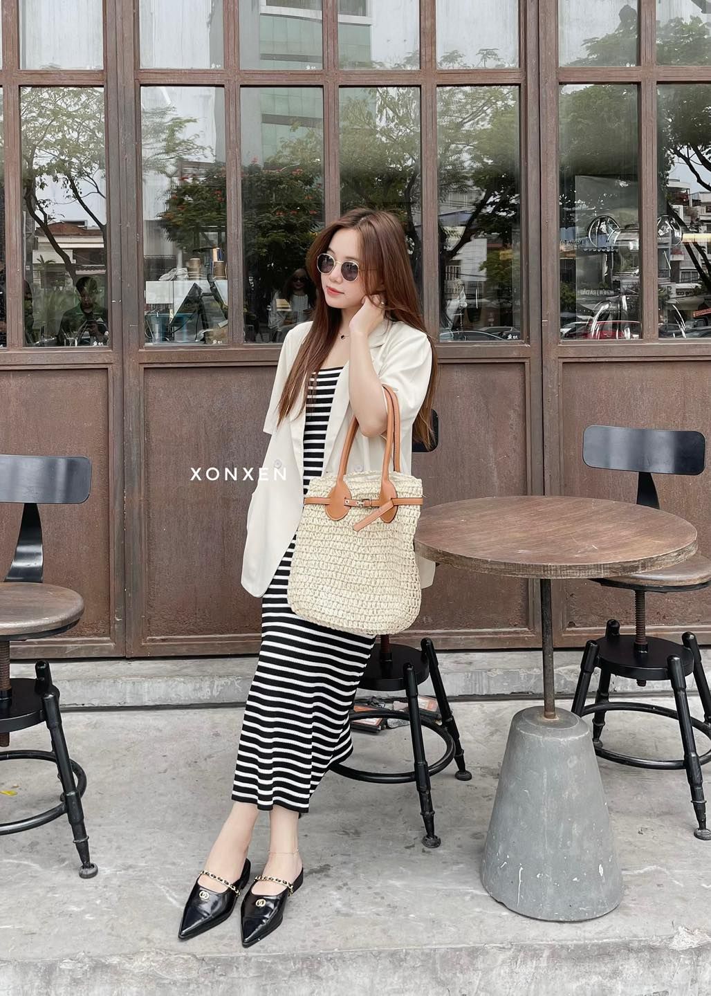  Áo khoác blazer ngắn tay mã 9662 