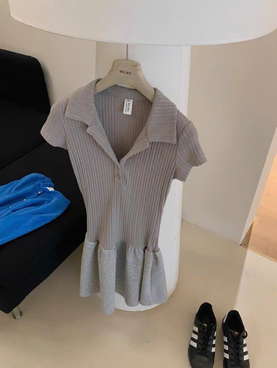  Áo Đầm Polo Thun Tăm Xòe XONXEN SHOP Mã 3817 