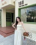  Áo Đầm Vải Molorda 2 Dây Gập Ly Xòe XONXEN SHOP Mã 601583 