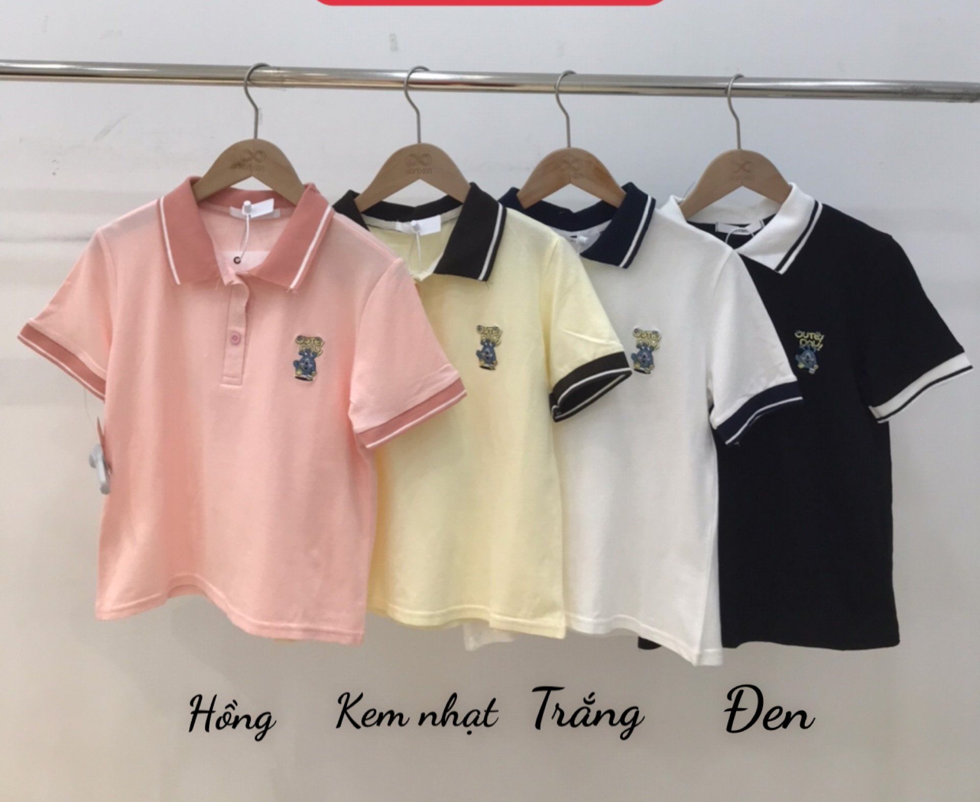  Áo Thun Polo Thuê Hình CUTE DAY Mã 89042 