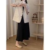  Áo Khoác Blazer Miss Ngắn Tay 2 Nút Túi Nắp Mã W353 