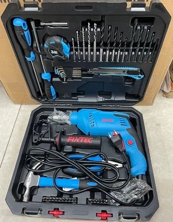 Bộ Dụng Cụ Khoan Búa 50 Món FID600K50, Bộ dụng cụ chính hãng, Bộ dụng cụ gia đình, Khoan bộ gia đình, Bộ khoan gia đình đa năng
