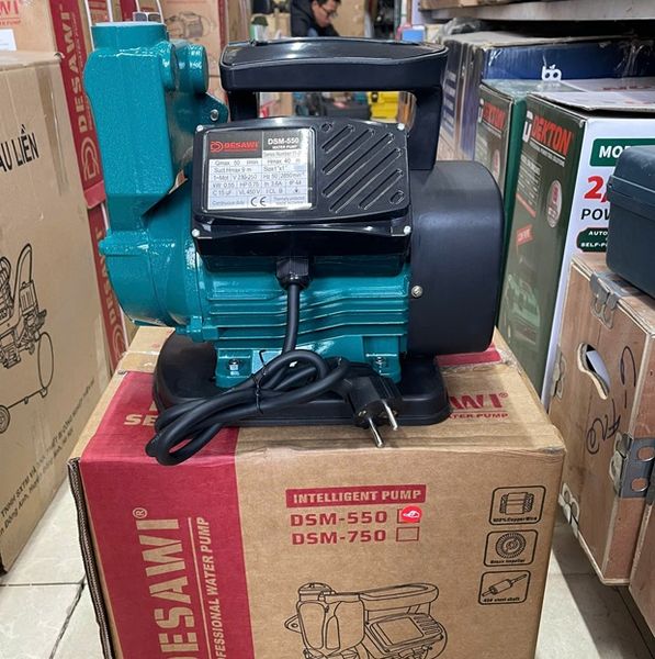 Bơm Chân Không DESAWI 550W, Bơm Công Nghệ Ý DESAWI 550W, Máy bơm đẩy 550W Công nghệ Italy, Máy bơm 550W, Bơm chân không 550W