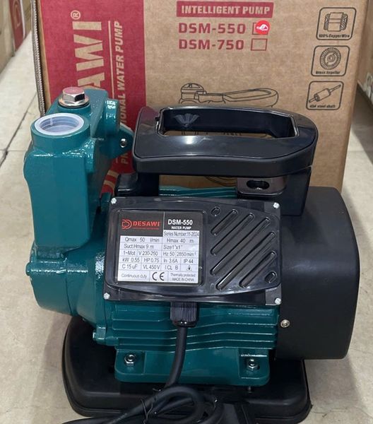 Bơm Chân Không DESAWI 550W, Bơm Công Nghệ Ý DESAWI 550W, Máy bơm đẩy 550W Công nghệ Italy, Máy bơm 550W, Bơm chân không 550W