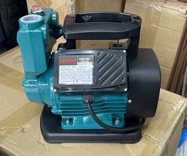 Bơm Chân Không DESAWI 550W, Bơm Công Nghệ Ý DESAWI 550W, Máy bơm đẩy 550W Công nghệ Italy, Máy bơm 550W, Bơm chân không 550W