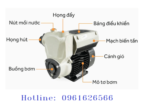 Máy Bơm Tăng Áp Biến Tần Shirai 400W IJLm 400AP, Bơm Biến Tần 400W, Bơm Nước Tăng Áp Shirai 400AP, Bơm Biến Tần Nhật Bản 400W