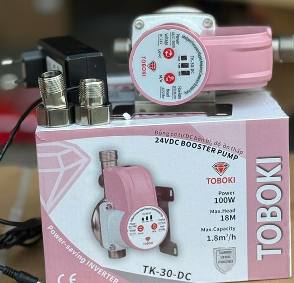 Máy bơm tăng áp Mini Toboki 100W, Máy bơm Mini Toboki tự động 100W, Máy bơm thông minh Mini Toboki