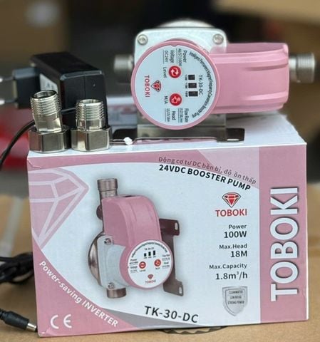 Máy bơm tăng áp Mini Toboki 100W, Máy bơm Mini Toboki tự động 100W, Máy bơm thông minh Mini Toboki