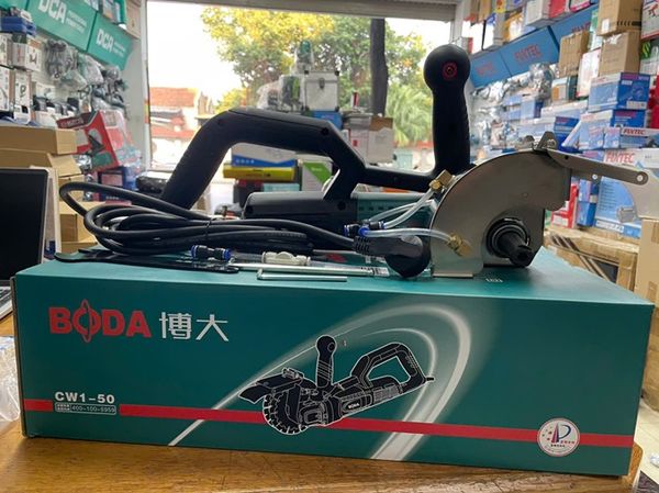 Máy cắt tường 2 lưỡi BODA CW1-50, Máy cắt rãnh 2 lưỡi Boda, Máy xẻ rãnh 156mm, Máy cắt rãnh 2 lưỡi 156, Máy cắt bô tông 2 lưỡi, Máy cắt 2 lưỡi không chổi than