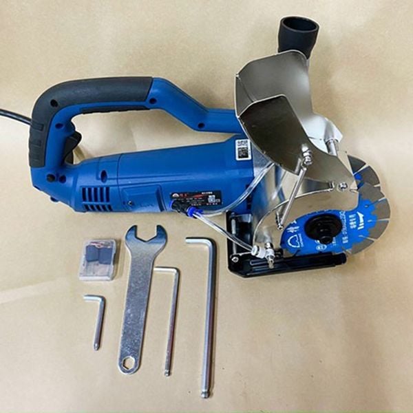 Máy cắt rãnh tường 2 lưỡi Caowang SK1563, Máy tạo rãnh 2 lưỡi, Máy cắt rãnh 2 lưỡi 156mm, Cắt rãnh ống điện, Cắt rãnh ống nước 2 lưỡi