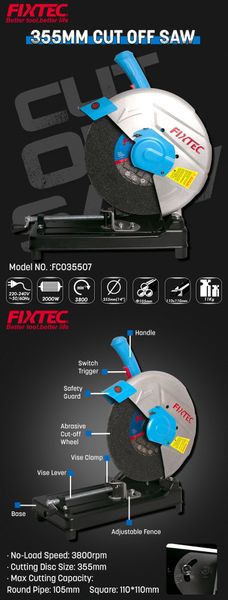 Máy cắt sắt FIXTEC FCO35507