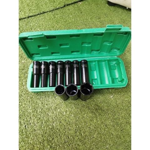 Bộ đầu khẩu siết bulong 10 chi tiết, Bộ đầu khẩu 8-24mm, Bộ khẩu mở ốc vít, Bộ khẩu siết bulong 10 món, Bộ khẩu 1/2 inch, Bộ mở ốc 10 món, bộ khẩu máy siết bulong hơi, Bộ khẩu bulong pin