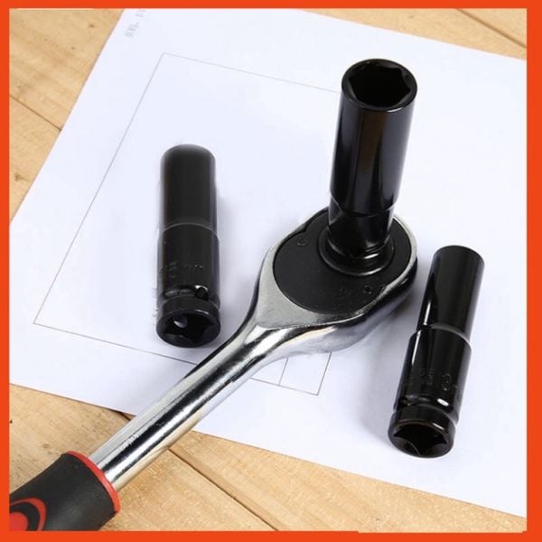 Bộ đầu khẩu siết bulong 10 chi tiết, Bộ đầu khẩu 8-24mm, Bộ khẩu mở ốc vít, Bộ khẩu siết bulong 10 món, Bộ khẩu 1/2 inch, Bộ mở ốc 10 món, bộ khẩu máy siết bulong hơi, Bộ khẩu bulong pin