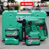  Khoan Đục Bê Tông WORKFIX 2,6J, Khoan Pin 3 Chức Năng 