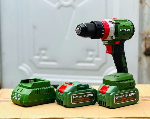 Khoan Toyama pin 21v đầu kẹp 13mm, Bộ khoan 21V đầu 13mm, Khoan Toyama 21V, Khoan bộ 21v Makita, Khoan pin Bosch
