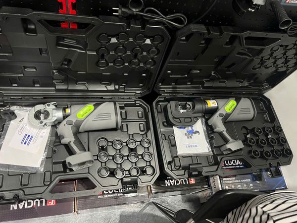 Máy ép cốt dùng Pin Lucian NE-400B, Máy ép đầu cốt dùng pin, Kìm ép cốt Pin Lucian