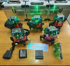 Máy Bắn Cốt Laze, Máy cân bằng Lase, Máy Cân Mực Laser Mantec MT-502, Máy Thăng Bằng 5 tia, Máy cân cốt Lase