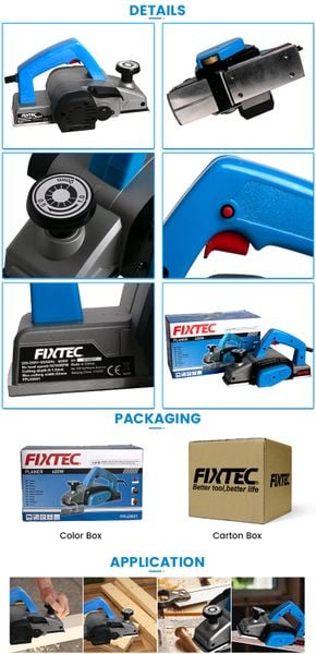 Máy bào cầm tay FIXTEC Model  FPL60001 Công suất 600W