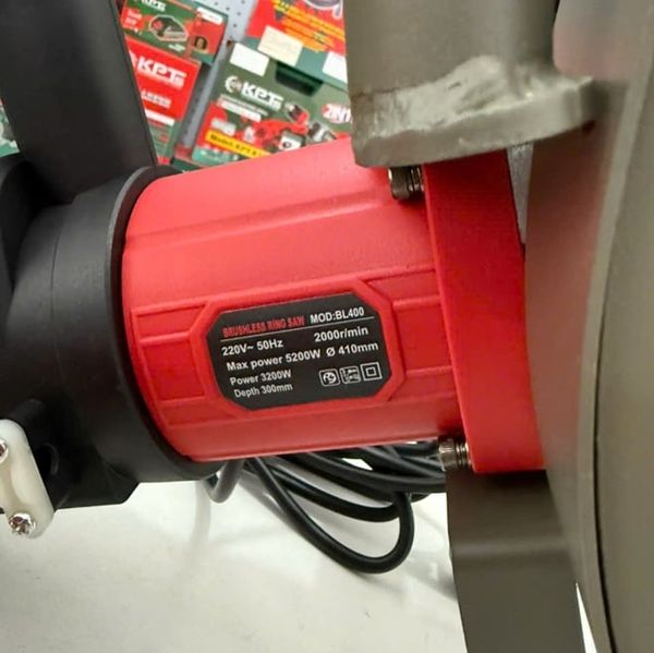 Máy Cắt Tường Bê Tông Vòng 410, Máy Cưa Vòng Bê Tông Không Chổi Than, Máy Cắt Tường Sâu 30cm, Máy Cắt Đá Vòng, Máy Cưa Tường Vòng