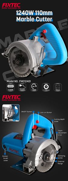 Máy cắt gạch Fixtec FMC12401 công suất: 1240 W