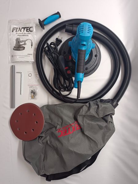 Máy chà tường FIXTEC FDS08001, Máy chà tường có đèn, Máy chà nhám tường,