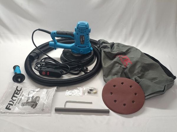 Máy chà tường FIXTEC FDS08001, Máy chà tường có đèn, Máy chà nhám tường,