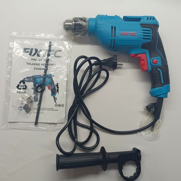 Máy Khoan Điện Fixtec FID60003 600W, Máy khoan Đầu kẹp 13mm, Máy khoan búa gia đình