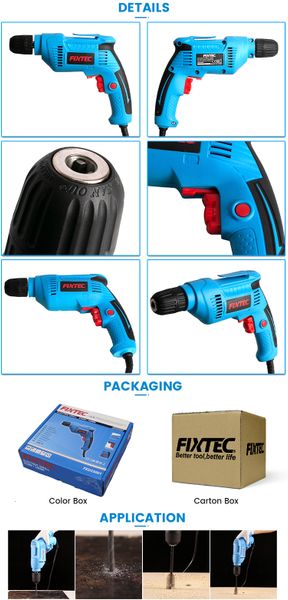 Máy khoan điện cầm tay Fixtec FED55002 Công suất 550W