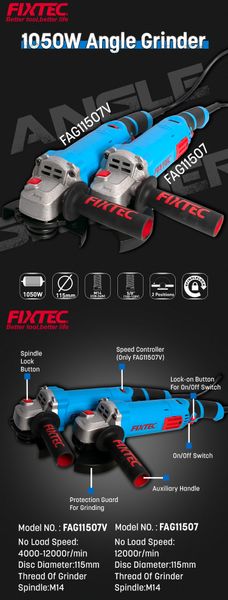 Máy mài góc FIXTEC FAG11507V