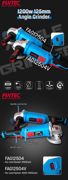 Máy mài góc FIXTEC FAG12504V
