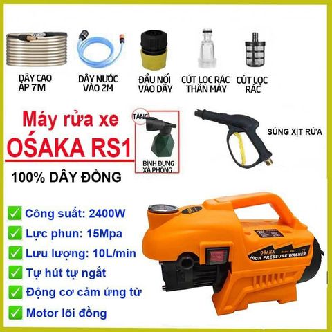 Máy Xịt Rửa Xe OSAKA 2400W (100% dây đồng)