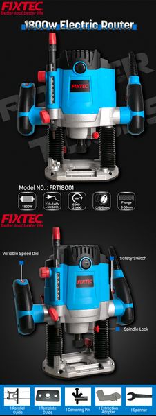 Máy soi gỗ FIXTEC FRT18001 Công suất 1800W