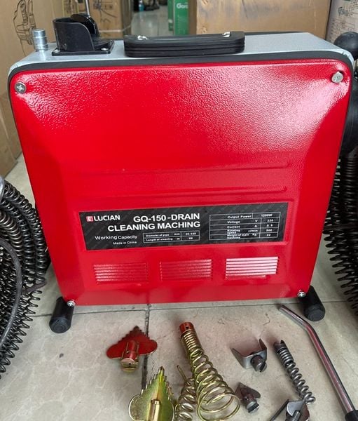 Bộ Thông Tắc GQ150-1200W, Bộ Thông Cống 1200w, Máy Thông Tắc GQ-150 Lucian, Dụng Cụ Thông Tắc Đường Ống