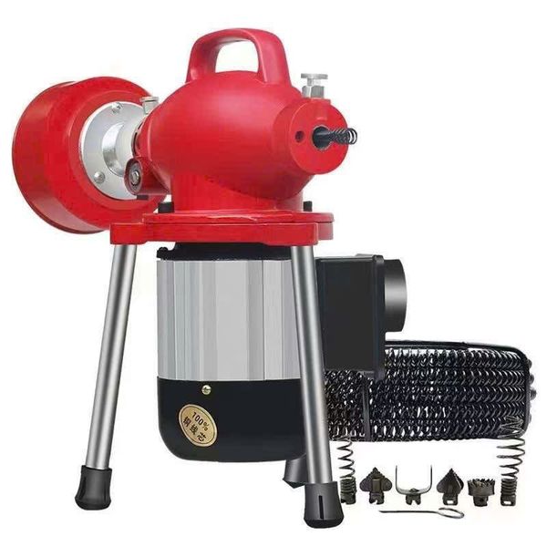 Máy Thông Tắc Mini GQ80A, Máy Thông Cống Gia Đình 1000W, Dụng Cụ Thông Tắc Đường Ống, Máy Thông Tắc Nghẽn