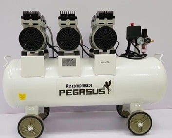  Máy Nén Khí Không Dầu PEGASUS TM- OF1100x3- 180L 