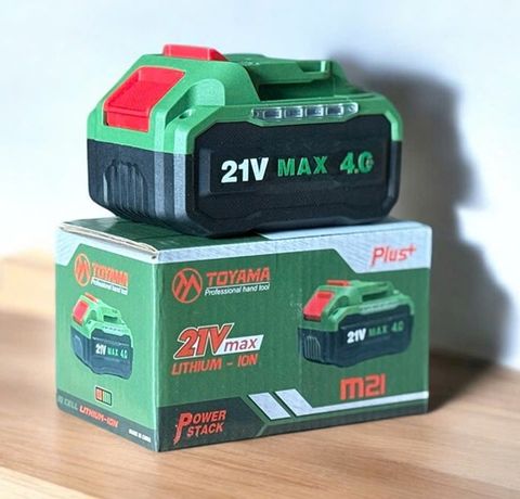 Pin M21 10cell Toyama 4A, Pin 21 4A 10cell, Pin 4A 21v 10cell, Pin 10c 4A