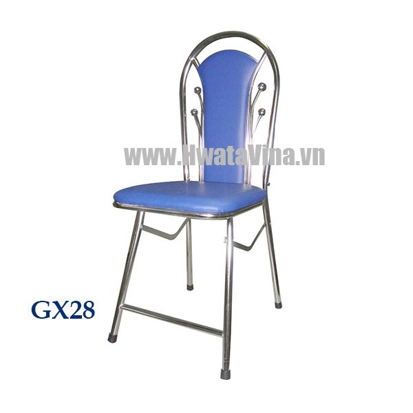 Ghế dựa inox Hwata xếp mặt simili - GX28