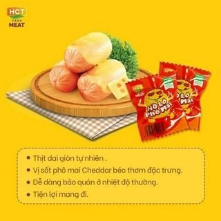  Combo 05 túi Hồ lô phô mai ăn liền HCT True Meat 