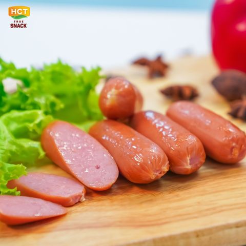  Combo 5 cây Xúc xích Hotdog ăn liền vị Cay Mala HCT True Meat 28g x 5 cây 