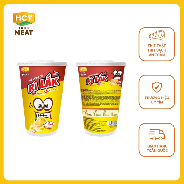  Hồ Lô Đại Cát Rì Lắk vị phô mai HCT True Meat 3 cục x12g (mỗi ly được tặng 1 gói phô mai) 
